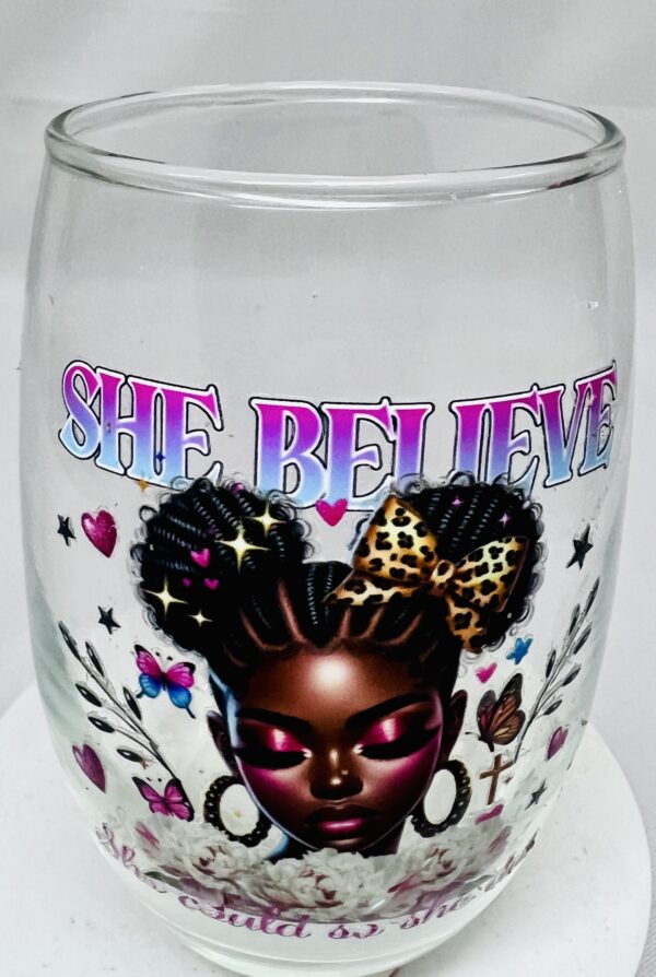 Motivational Stemless Wine Glass