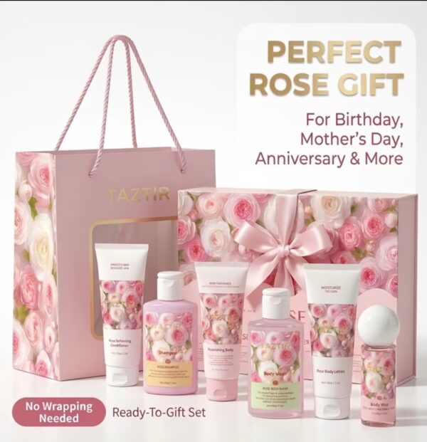 Luxury Rose Bath & Body Care Gift Set