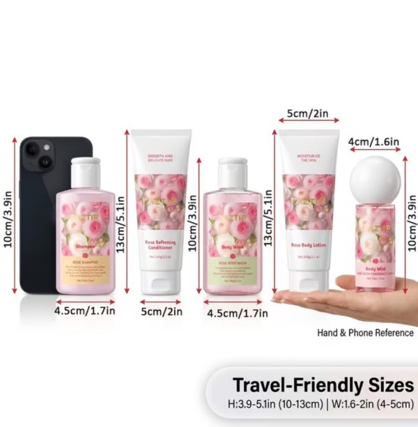 Luxury Rose Bath & Body Care Gift Set