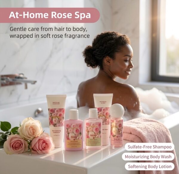 Luxury Rose Bath & Body Care Gift Set