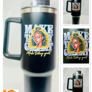 Motivational 40oz Insulated Travel Tumbler