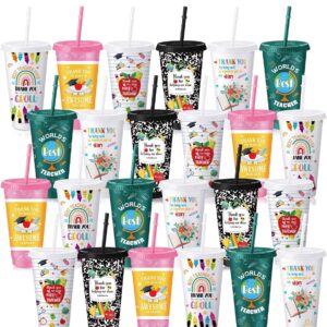 Teacher Appreciation Plastic Tumbler Collection