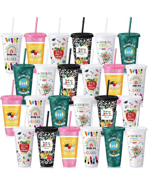 Teacher Appreciation Plastic Tumbler Collection