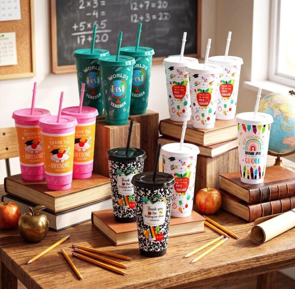 Teacher Appreciation Plastic Tumbler Collection