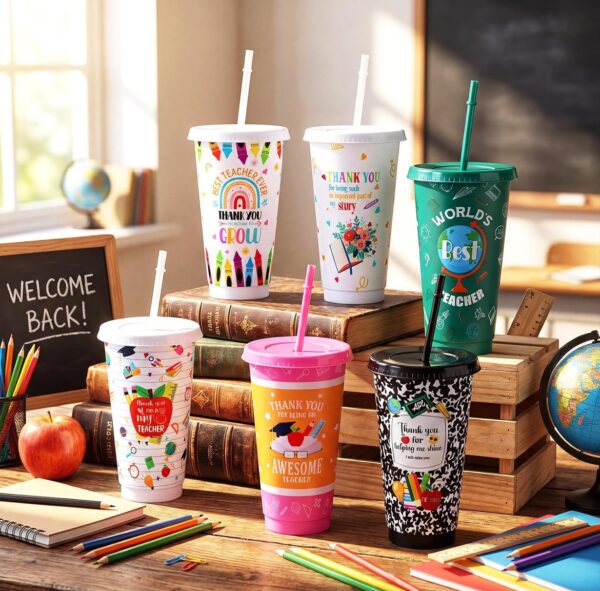 Teacher Appreciation Plastic Tumbler Collection