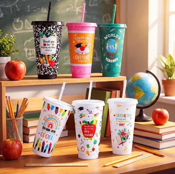 Teacher Appreciation Plastic Tumbler Collection