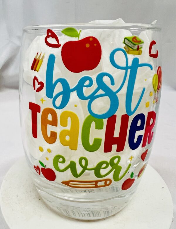 Teacher Appreciation Printed Wineglasses