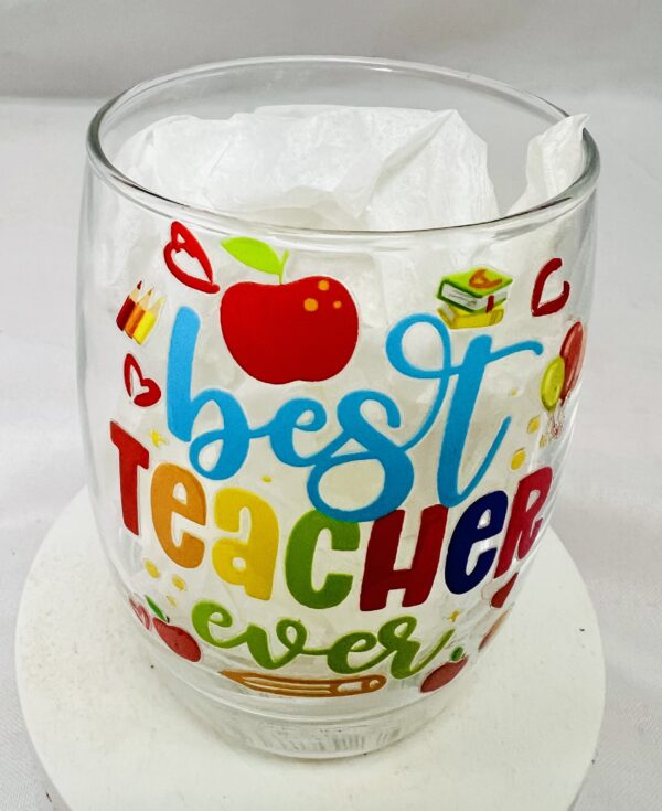 Teacher Appreciation Printed Wineglasses