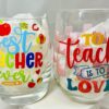 Teacher Appreciation Printed Wineglasses